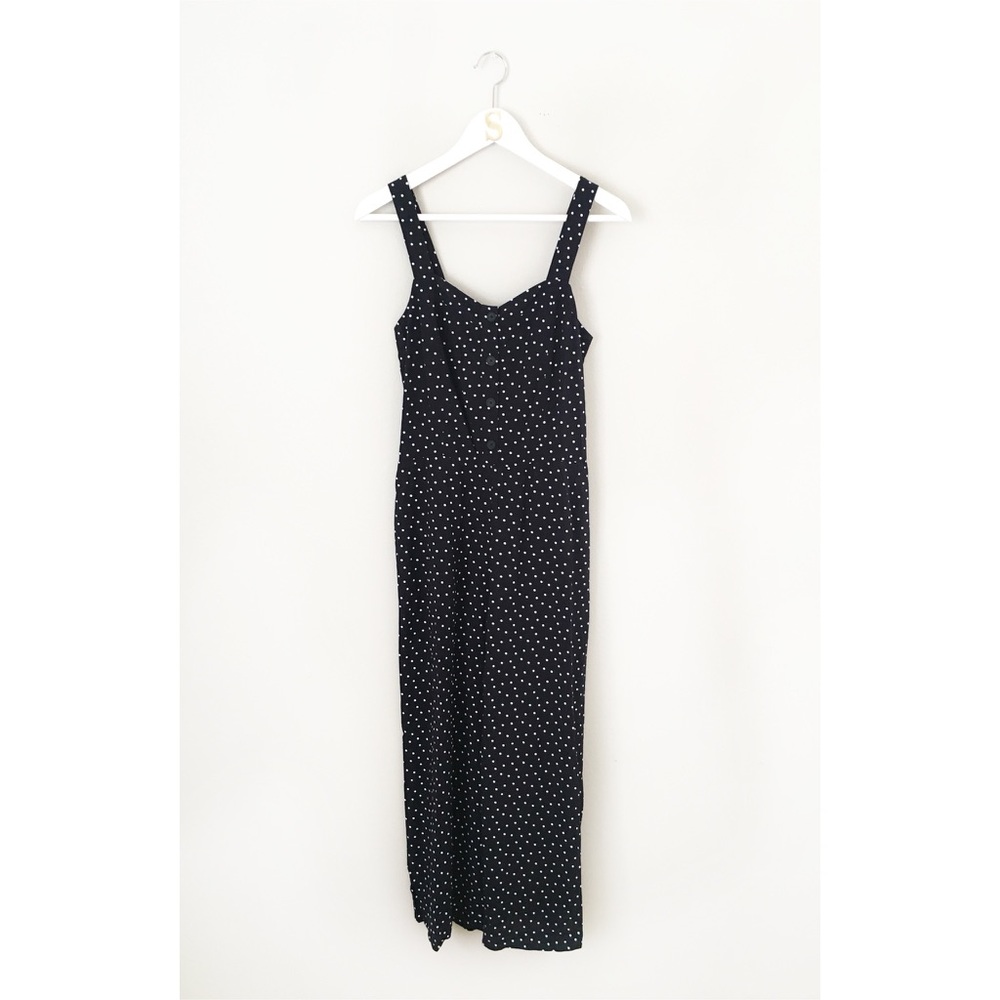 DOTTED STRAPPY CROP JUMPSUIT